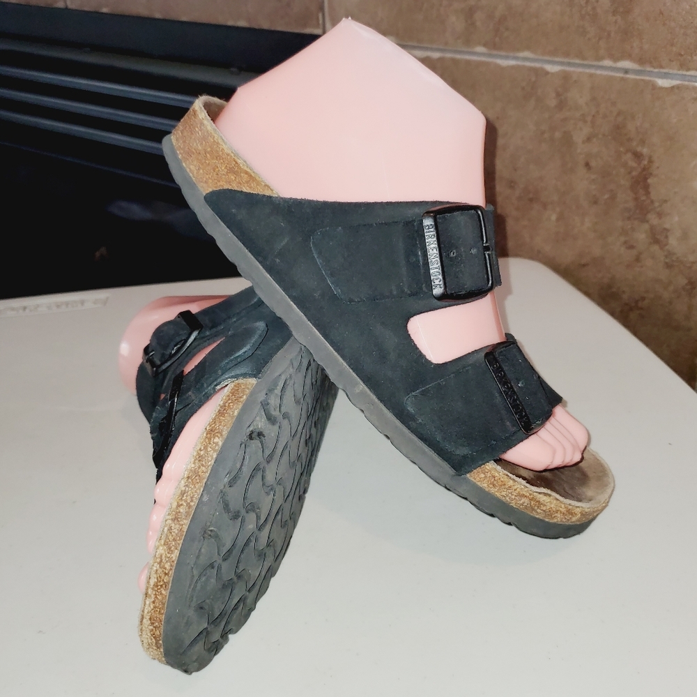 BIRKENSTOCK Classic Suede Double Buckle Sandals